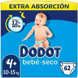 Dodot Etapas Extra Pañales Talla 4 (10-15 kg) con Microperlas Absorbentes - 62 Unidades
