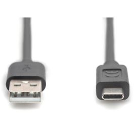 DIGITUS USB 2.0 Anschlusskabel Typ C -A St/St 3.0m. sw