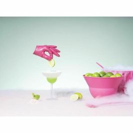 Bodum BOD0699965480998 Juego 2 Ensaladeras 3L y 4.9L con Tapa Silicona Topee Bubblegum