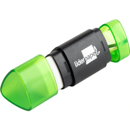 Liderpapel Goma de Borrar Triangular con Sacapuntas Ecológica sin PVC Colores Surtidos