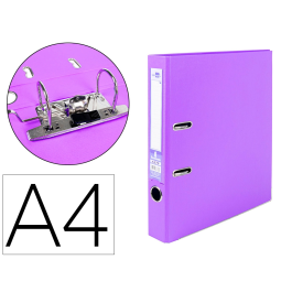 Liderpapel Documenta Archivador de Palanca A4 Forrado PVC Rado con Compresor Metálico, Lomo 52 mm, Lila Precio: 13.50000025. SKU: B12WGLYCCF