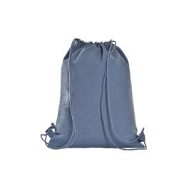 DKD Home Decor Bolsa Moderna Urban de Lienzo y Algodón, Colores Azul, Amarillo y Coral, 1 x 36 x 28 cm, Pack de 12 Unidades