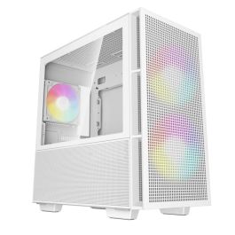 Deepcool Caja Gaming PC Matx Ch360 Blanco Iluminación RGB Panel Vidrio Templado