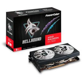 PowerColor 8G-L/OC Tarjeta Gráfica Hellhound RX 7600 AMD Radeon GDDR6 8GB 128-bit 2655 MHz PCI Express 4.0