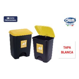 Cubo Con Pedal Ecoponto 35L Tapa Blanca (6 Unidades) Cubo Con Pedal Ecoponto 35L Tapa Blanca (6 Unidades)