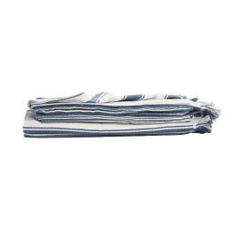 Manta Home ESPRIT Azul Gris Rayas Manta Home ESPRIT Azul Gris Rayas