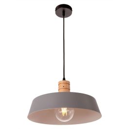 Madan SKD-P80019 Lámpara Colgante de Metal, Diseño Industrial Moderno, E27 LED, Cable Regulable en Altura para Hogar y Comercio