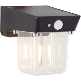 Aplique de exterior - BRILLIANT - PARSON - LED y solar - Detector de movimiento - Plástico - 3,7 W - Negro Precio: 32.49999984. SKU: B17H9W5DX7