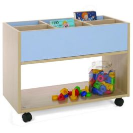Mobeduc Librería Alta Haya 600904HR18 Mueble con 6 Estanterías y Ruedas 80x40x58 cm Precio: 325.89000059. SKU: B15RA5NXYF