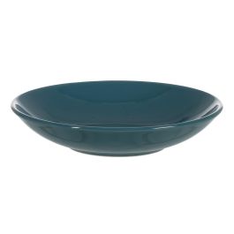 Plato Hondo Azul Stoneware Cocina 22 X 22 X 4,50 cm