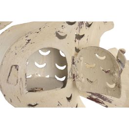 DKD Home Decor Caballito de Mar Decorativo Blanco Hierro 9 x 41 x 22 cm (2 Unidades)