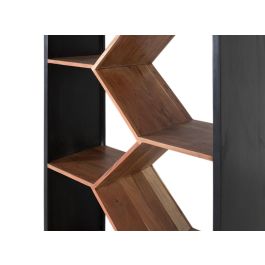 Giner y Colomer Librería de Madera de Mango con Diseño Contemporáneo y Geométrico