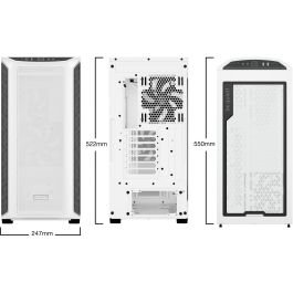 be quiet! SHADOW BASE 800DX White Midi Tower PC con Ventana Lateral e Iluminación Multi