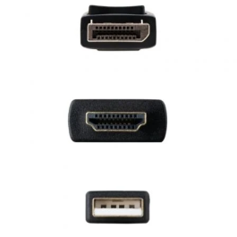 Nano Cable 10.15.4352 Cable Conversor HDMI Macho a DisplayPort Macho 1.8m Negro