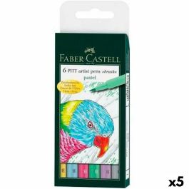 Set de Rotuladores Faber-Castell Pitt Artist Estuche Pastel (5 Unidades) Set de Rotuladores Faber-Castell Pitt Artist Estuche Pastel (5 Unidades)