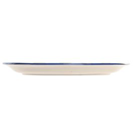 DKD Home Decor Bandeja Mediterraneo Limones 25 Gres Amarillo Azul Blanco 26 x 3.3 x 35 cm (2 Unidades)