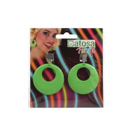 Pendientes Neón Verde Carnaval Mujer Adulto