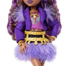 Mattel Muñeca Monster High Clawdeen Wolf Jhk30 con 7 Accesorios y Lobo Crescent +4 Años