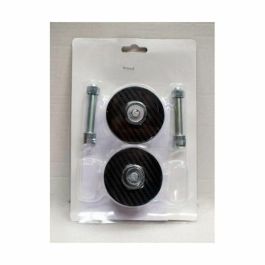 Occ Motorsport OCCRC008 Kit de 2 Cierres de Seguridad para Capó de Competición Rally en Acero Inoxidable con Llave - Negro/Plata