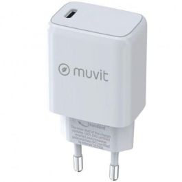 Cargador de Pared Muvit MCACC0012 20 W Blanco Negro Cargador de Pared Muvit MCACC0012 20 W Blanco Negro