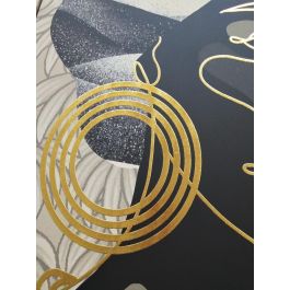 DKD Home Decor Cuadro Tropical Africana Beige Negro Dorado 4.5 x 123 x 84 cm (2 Unidades)