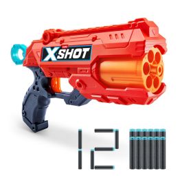 X-Shot Pistola de Juguete Reflex 6, Lanzador Blaster de Acción. Incluye 12 Dardos. Ideal para Jugar Individualmente. Edad Recomendada 8 Años.