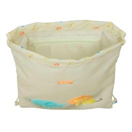 Bolsa Mochila con Cuerdas Safta Selva Blanco 26 x 34 x 1 cm Bolsa Mochila con Cuerdas Safta Selva Blanco 26 x 34 x 1 cm