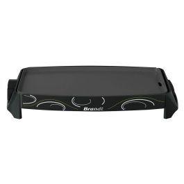 Brandt PLA1322N Plancha Eléctrica 2200W | Superficie Antiadherente 46x25.5cm | Temp. 80-200°C 5 Posiciones | Recoge Grasas Negra