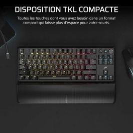 Corsair COR0840006678908 Teclado Gaming Inalámbrico RGB K70 Core TKL con Interruptores MLX Red v2