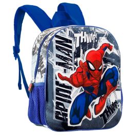 Mochila 3D Pequeña Jumping Marvel Spiderman Gris