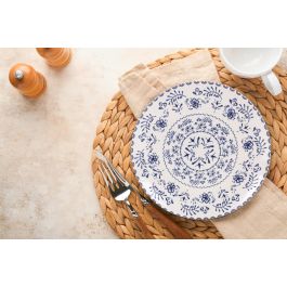 La Mediterranea Plato Postre Blur 20 cm Monaco Brillo