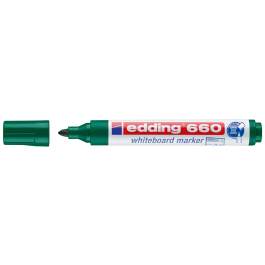 Edding Marcador Pizarra Blanca 660 Rellenable Verde Punta Redonda 1.5-3mm