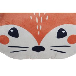 DKD Home Decor Cojin Kids Animales del Bosque Naranja Marron Poliester 12 x 28 x 39 cm (6 Unidades)