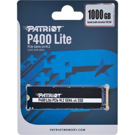 Patriot P400 Lite M.2 NVMe SSD 1 TB PCIe 4.0 x4 2280 – hasta 3500 MB/s Lectura Secuencial