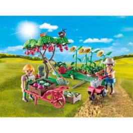 Playmobil Starter Pack Huerto con Figuras y Accesorios de Jardinería para Juego de Rol