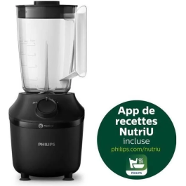 Philips Licuadora HR2041/41 - 450W - Negra - Vaso Plástico 1.9L - ProBlend 4