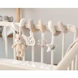 KioKids Peluche Espiral Osito Beige con Sonajero y Mordedor Hoja para Cuna y Silleta Bebé +0 Meses Colección Dolci Amici Precio: 14.49999991. SKU: B1JL9DAQ84