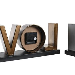 DKD Home Decor Reloj Decorativo de Sobremesa Loft de Hierro con Acabado Dorado y Plateado, Medidas 8x15x39 cm, Pack de 2 Unidades DKD Home Decor Reloj Decorativo de Sobremesa Loft de Hierro con Acabado Dorado y Plateado, Medidas 8x15x39 cm, Pack de 2 Unidades