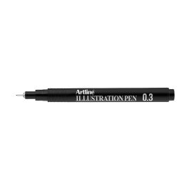 Rotulador Artline Calibrado Micrometrico Negro Illustration Pen Ek-283Iln Punta Poliacetal 0,3 mm 12 unidades