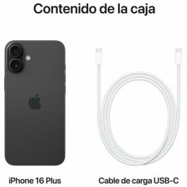 Apple iPhone 16 Plus 256GB - Negro, Chip A18, Cámara Dual 48MP, Pantalla Super Retina XDR 6.7", iOS 18, Resistente al Agua IP68