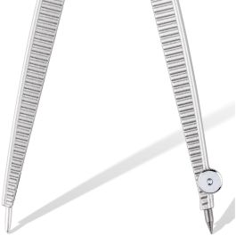 STAEDTLER Compás Noris 550, Azul y Plata, Diámetro máximo 30 cm, 124mm de largo, 1 pieza