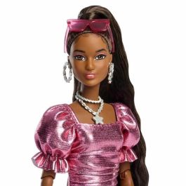 Barbie JFP41 Muñeca de Lujo Vestido Coral Metálico con Burbujas