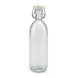 La Mediterranea Botella de Vidrio con Tapón Clásico 1 L (24 Unidades)