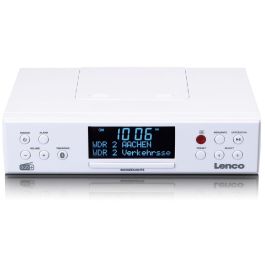 Lenco KCR-190 Radio de Cocina Analógica y Digital DAB+ FM PLL Bluetooth 5.2 Pantalla LCD Blanco Altavoces Incorporados