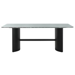 Mesa Comedor Moderno DKD Home Decor Negro Verde 100 x 76 x 200 cm