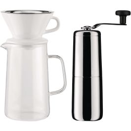 Alessi Slow Coffee Set de 2 Piezas KT01SET - Molinillo y Jarra Filtro, Diseño Minimalista por Keiji Takeuchi Precio: 142.6900002. SKU: B15HVWCQQX