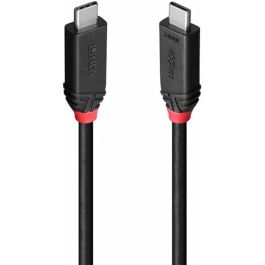 Cable USB-C a USB-C LINDY 37001 Negro 1 m