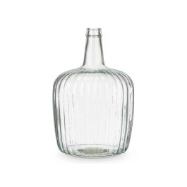 Garrafa Rayada 8L Giftdecor Vidrio Transparente 22x37x22 cm Garrafa Rayada 8L Giftdecor Vidrio Transparente 22x37x22 cm