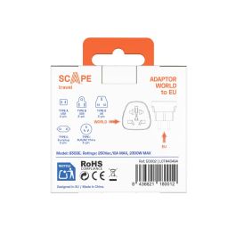 Scape Travel Adaptador de viaje Internacional a Schuko