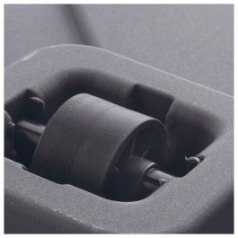 Deroma 9HN1ZSZ217 Maceta Cubo Cosmo Gris Ceniza con Autorriego y Ruedas de 38 cm